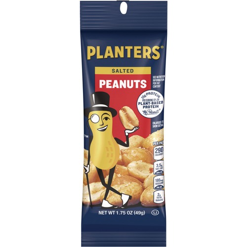 Snacks | Planters GEN77080 1.75 oz Salted Peanuts (12/Box) image number 0