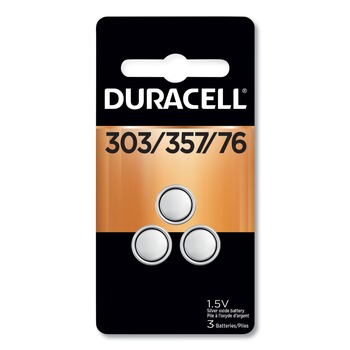 Duracell DU303/357-3PK 1.5 Volts 303/357 Button Cell Battery (3/Pack)