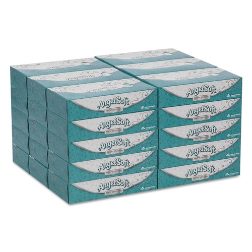  | Georgia Pacific Professional 48580 2-Ply Premium Facial Tissues in Flat Box - White (100-Sheets, 30-Boxes/Carton) image number 0