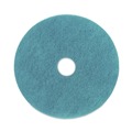 Just Launched | Boardwalk BWK4020AQU 20 in. Diameter Burnishing Floor Pads - Aqua (5/Carton) image number 1