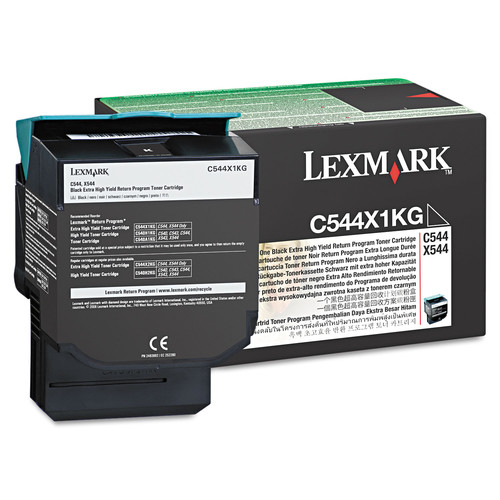 Ink & Toner | Lexmark C544X1KG 6000 Page-Yield Return Program Extra High-Yield Toner - Black image number 0