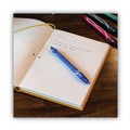 Pens | BIC RGLCG11-BE Medium 0.7 mm Gel-ocity Quick Dry Retractable Gel Pen - Blue Ink, Blue Barrel (1-Dozen) image number 5