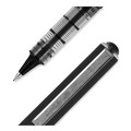 Pens | uni-ball 60106 VISION Extra-Fine 0.5 mm Stick Roller Ball Pen - Black Ink Gray/Black/Clear Barrel (1-Dozen) image number 4