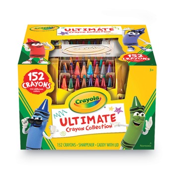 Crayola 520030 Ultimate Crayon Case with Sharpener Caddy (152/Set)