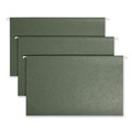 File Folders | Smead 64136 Legal Size 1/3-Cut Tabs TUFF Hanging Folders with Easy Slide Tab - Standard Green (20/Box) image number 0