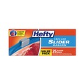 Food Service | Hefty 00R88073 10.56 in. x 11 in. 1-Gallon Slider Stand and Fill Freezer Storage Bags - Clear (225/Carton) image number 2