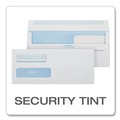Envelopes & Mailers | Quality Park QUA24559 4.13 in. x 9.5 in. #10 Commercial Flap Redi-Seal Adhesive Closure Double Window Redi-Seal Security-Tinted Envelope - White (500/Box) image number 5