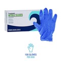 Disposable Gloves | Boardwalk 380XLBXA 380 Series 4 mil Thick 9.5 in. Long Powder-Free Disposable General-Purpose Nitrile Gloves - Extra Large, Blue (100/Box) image number 4