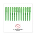 Highlighters | Universal UNV08852 Chisel Tip Pocket Highlighters - Fluorescent Green (1 Dozen) image number 6