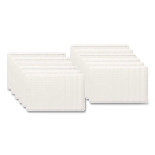 Office Chair Mats | Rubbermaid Commercial 1982724 Safti-Grip Latex-Free Vinyl Bath Mat 14 X 22.5 White (4/Carton) image number 0