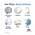 Hand Wipes | Clorox Healthcare 30824 9 in. x 6.75 in. Hydrogen Peroxide Cleaner Disinfectant Wipes - Unscented (95/Canister, 6 Canisters/Carton) image number 9
