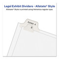 Dividers & Tabs | Avery 82184 26-Tab "V" 11 in. x 8.5 in. Allstate Style Preprinted Legal Exhibit Side Tab Index Dividers - White (25/Pack) image number 3