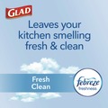 Trash & Waste Bins | Glad 78361 ForceFlex 24 in. x 27.38 in. 13 Gallon Kitchen Drawstring Trash Bags - White Fresh Clean Scent (240/Carton) image number 5