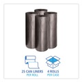 Trash & Waste Bins | Boardwalk H7658HKKR01 38 in. x 58 in. 60 gal. 0.65 mil Low-Density Can Liners - Black (100/Carton) image number 3
