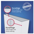 Binders | Avery 79589 Heavy-Duty 1 in. Capacity 11 in. x 8.5 in. 3 Ring Non-View Binder with DuraHinge and One Touch EZD Rings - Red image number 4
