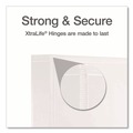 Binders | Cardinal 26310 Xtralife ClearVue 3 Rings 1-1/2 in. Cap 11 in. x 8-1/2 in. Non-Stick Locking Slant-D Ring Binder - White image number 4