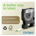 Labels | DYMO 45018 0.5 in. x 23 ft. D1 High-Performance Polyester Removable Label Tape - Yellow image number 3