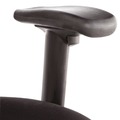 Just Launched | Alera ALEEL42ME10B 17.7 in. to 21.4 in. Seat Height Elusion Series Mesh Mid-Back Prem Fabric Multifunction Chair Supports Up to 275 lbs. - Black image number 3