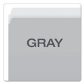 File Folders | Pendaflex 152 GRA Letter Size Straight Tabs Colored File Folders - Gray/Light Gray (100/Box) image number 3