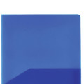 Report Covers & Pocket Folders | Avery 47811 11 in. x 8.5 in. 20 Sheet Capacity 2-Pocket Plastic Folder - Translucent Blue image number 3