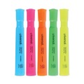 Highlighters | Universal UNV08860 Chisel Tip Assorted Color Desk Highlighters (5/Set) image number 0