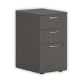 Office Filing Cabinets & Shelves | HON HLPLPMBBF.LSL1 Mod 3-Drawer Box Box File Legal Letter 15 in. x 20 in. x 28 in. Left or Right Mobile Pedestal - Slate Teak image number 0