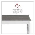 Office Desks & Workstations | Alera ALEWSF5959GY 58.27 in. x 58.27 in. x 29.53 in. L-Shaped Farmhouse Desk - Gray/White image number 5