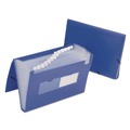File Folders | Smead 70876 9 in. Expansion 1/12-Cut Tabs 12 Sections Letter Size Elastic Cord Closure Expanding File With Color Tab Inserts - Blue image number 2