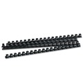 Binding Spines & Combs | Fellowes Mfg Co. 52326 1/2 in. Diameter 90 Sheet Capacity Plastic Comb Bindings - Black (100/Pack) image number 1