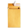 Envelopes & Mailers | Quality Park QUA93334 #10 1/2 Square Flap Redi-Strip Closure 9 in. x 12 in. Redi-Strip Kraft Expansion Envelope - Brown Kraft (25/Pack) image number 2