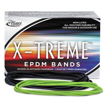 Alliance 02005 1 lbs. Box Size 117B 0.08 in. Gauge X-Treme Rubber Bands - Lime Green (1-Box)