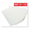 Laminating Supplies | Universal UNV84642 3.75 in. x 2.25 in. 5 mil Laminating Pouches - Gloss Clear (100/Box) image number 2