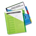 Dividers & Tabs | Avery 11906 Insertable 5-Tab 11-1/8 in. x 9-1/4 in. Big Tab Plastic Dividers with Two Pockets - Multicolor (1-Set) image number 8