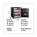 Office & Office Supplies | SentrySafe SFW205EVB 2 cu-ft. 18.67 in. x 19.38 in. x 23.88 in. Fire-Safe With Digital Keypad Access - Black image number 4