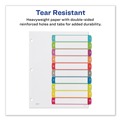 Dividers & Tabs | Avery 11842 1 - 10 Tab 11 in. x 8.5 in. Customizable TOC Ready Index Divider Set - Multicolor (1 Set) image number 7