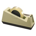 Back to School Sale | Scotch C25 3 in. Core Heavy-Duty Weighted Desktop Plastic Tape Dispenser - Putty/Brown image number 0