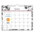 Notebooks & Pads | Blue Sky 100028 11 in. x 8.75 in. 12-Month (Jan-Dec 2026) Analeis Wall Calendar - White/Black/Coral Sheets image number 1