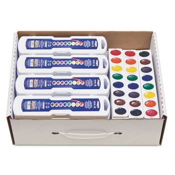 ARTS AND CRAFTS | Prang X08020 8 Pallete Sets and Refill Strips Assorted Colors Professional Watercolor (36/Pack)