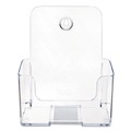 Desk Shelves | Deflecto 74901 DocuHolder 6.5 in. W x 3.75 in. D x 7.75 in. H Booklet Size Countertop/Wall-Mount Holder - Clear image number 0