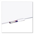White Boards | MasterVision MA2100790 96 in. x 48 in. Earth Silver Easy Clean Dry Erase Boards - White/Silver image number 2