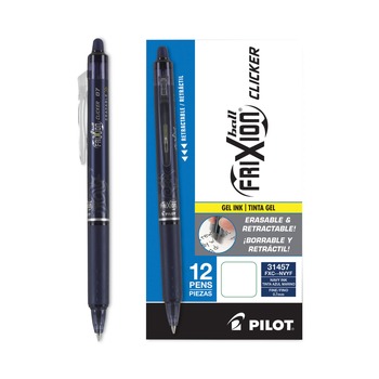 OFFICE AND OFFICE SUPPLIES | Pilot 31457 FriXion Clicker Erasable Fine 0.7 mm Gel Pen - Navy Ink/Navy Barrel (1-Dozen)