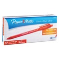Pens | Paper Mate 6320187 1 mm Medium ComfortMate Ultra Retractable Ballpoint Pen - Red Ink, Red Barrel (1-Dozen) image number 2