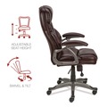 Office Chairs | Alera ALEBN41B59 18.11 in. - 22.05 in. Seat Height Birns Series High-Back Task Chair Supports Up to 250 lbs. - Brown Seat/Back, Chrome Base image number 6