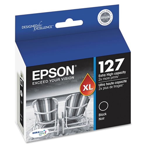 Ink & Toner | Epson T127120-S Extra High-Yield T127120-S (127) DURABrite Ultra Ink - Black image number 0