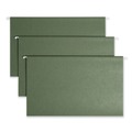 File Folders | Smead 64155 Legal Size 1/5-Cut Tabs Hanging Folders - Standard Green (25/Box) image number 0