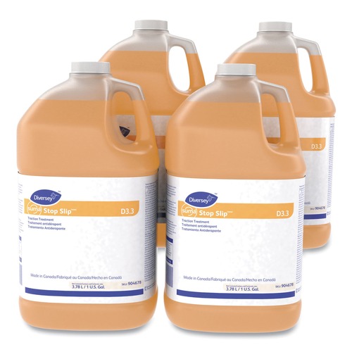 Odor Control | Diversey Care 904678 1 gal. Bottle Suma Stop Slip Traction Treatment - Unscented (4/Carton) image number 0