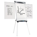 Easels | Quartet EU500E 27 in. x 39 in. Euro Magnetic Presentation Easel - White Surface, Satin Aluminum Frame image number 1