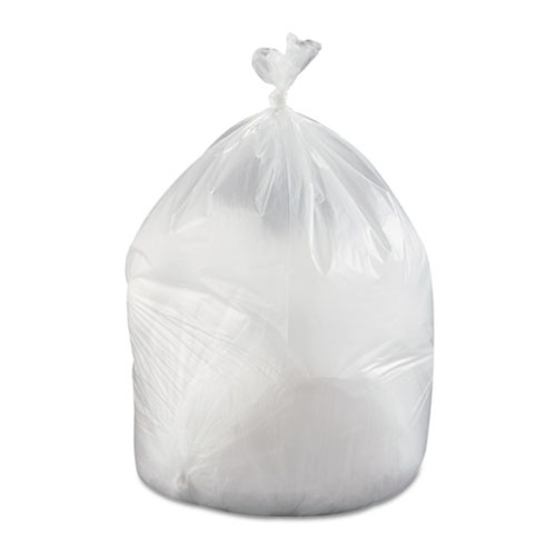  | Inteplast Group VALH3860N22 High-Density 60 Gallon 38 in. x 58 in. Commercial Can Liners - Clear (150/Carton) image number 0