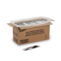 Cutlery | Dixie CH56NSPC7 Wrapped Fork/Knife/Spoon/Napkin Packets - Black (250/Carton) image number 0