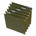 File Folders | Universal UNV14141 1/5-Cut Tab Box Bottom Hanging File Folders - Letter Size, Standard Green (25/Box) image number 1